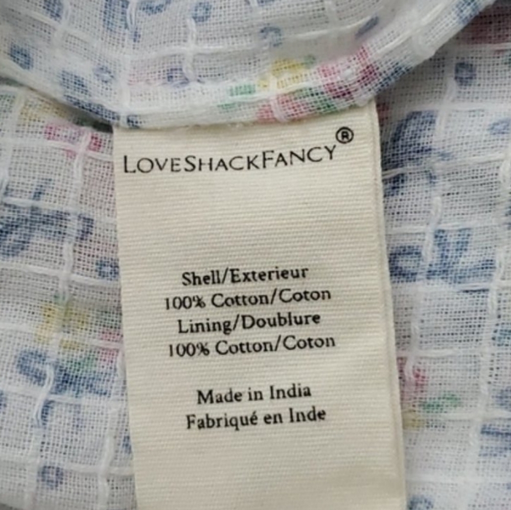 LoveShackFancy Constantine Dress – Vista Blue – Size Medium - Picture 6 of 7